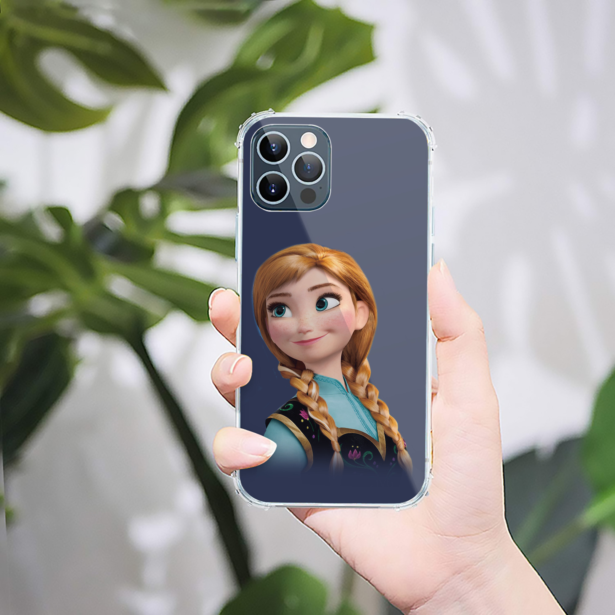 （画像用） アナと雪の女王 アンナ エルサ Frozen Anna Elsa 【iPhone 12シリーズ対応】透明スマホケース（クリアソフトケース）